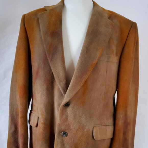 Brandford & Taylor Other - Vintage Camel Wool Jacket Coat Blazer Brown large XL tan camo black gray tie dye